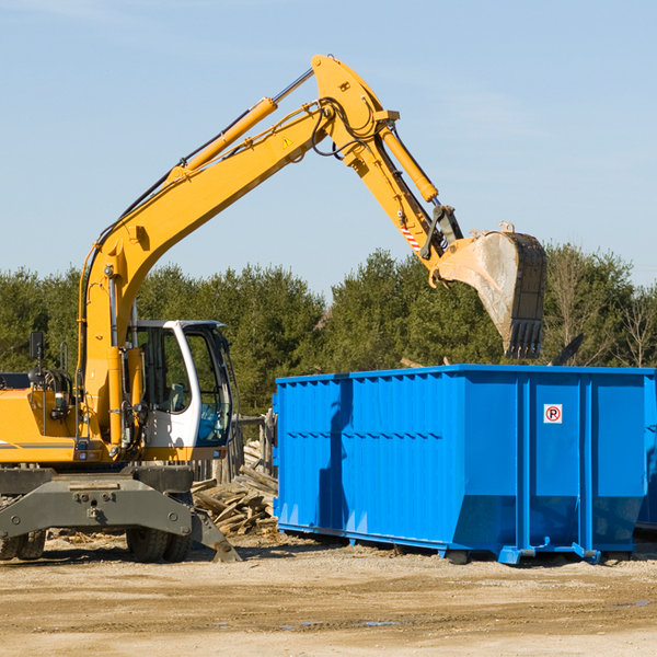 are there any restrictions on where a residential dumpster can be placed in Hayden